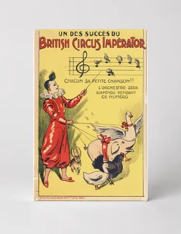 British Circus Imperator 1900s - Vintage French Circus Poster Wall Art