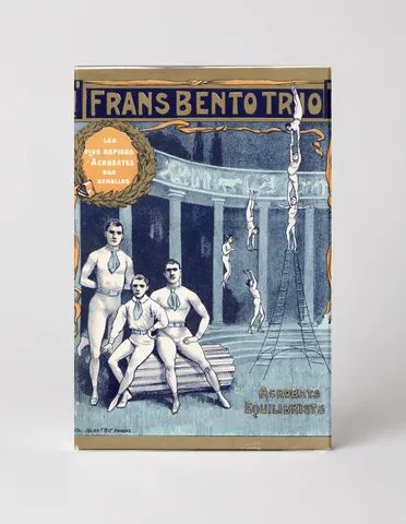 Frans Bento Trio 1890s Circus Acrobats Vintage Poster Canvas Wall Art