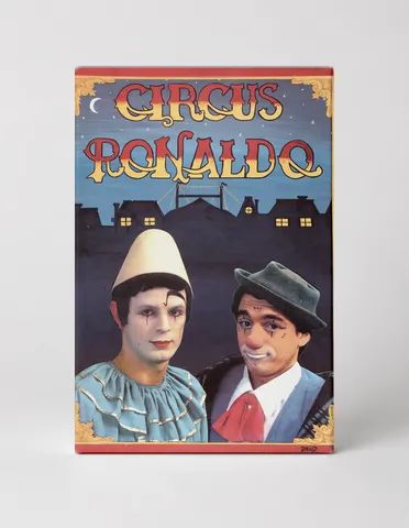 Circus Ronaldo Vintage Clown Poster – Retro Big Top Canvas Wall Art