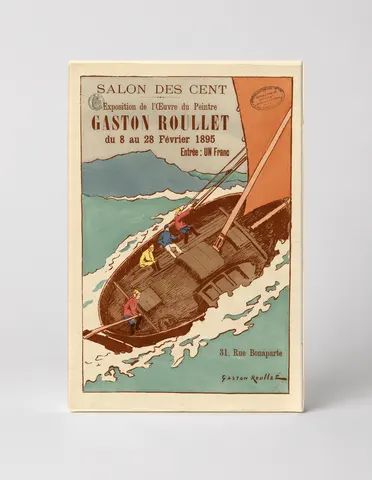 Gaston Roullet Salon des Cent 1895 - Vintage French Exhibition Poster Wall Art