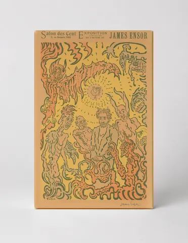 Salon des Cent James Ensor 1898 - Symbolist Vintage Exhibition Poster Wall Art
