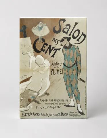 Salon des Cent 1890s - Belle Époque Vintage French Poster Wall Art