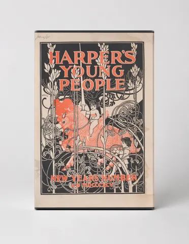 Harper's Young People New Year's 1895 - Victorian Magazine Cover Vintage Poster Wall Art