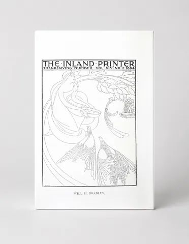 The Inland Printer Thanksgiving 1894 - Art Nouveau Vintage Poster Wall Art