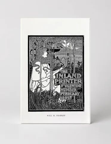 The Inland Printer St. Valentine Number 1895 - Art Nouveau Vintage Poster Wall Art