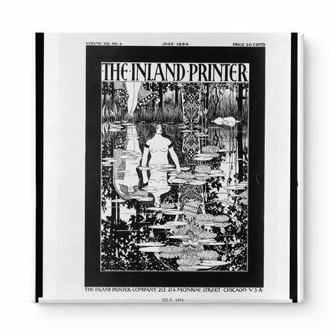 The Inland Printer July 1894 - Art Nouveau Vintage Magazine Cover Poster Wall Art