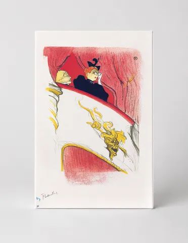 Theatre Box Loge 1896 - Belle Époque Vintage Poster Canvas Wall Art