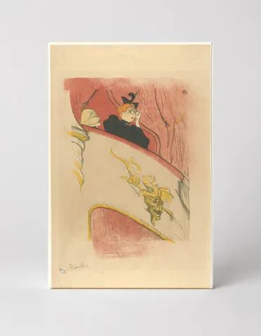 La Loge Theatre Box 1896 - Belle Epoque Vintage Poster Canvas Wall Art