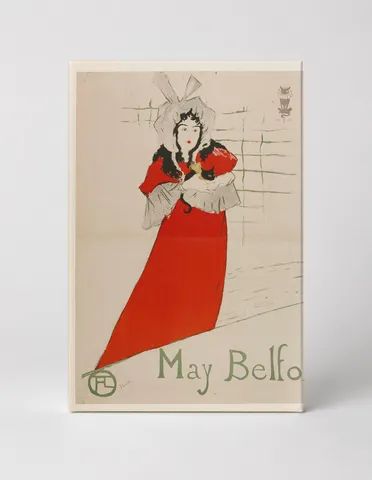 May Belfort 1895 - Belle Époque Vintage Poster Canvas Wall Art