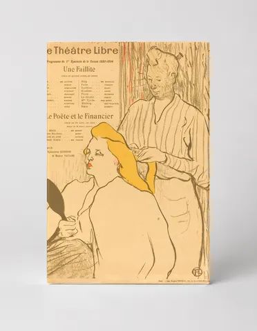 Le Théâtre Libre 1893 - Belle Époque Vintage Theatre Poster Wall Art