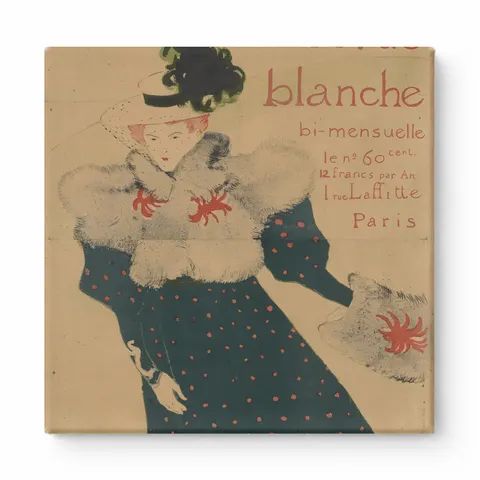 La Revue Blanche 1895 - Belle Époque Vintage Poster Canvas Wall Art