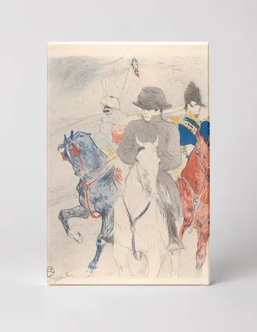 Napoleon on Horseback 1895 - Belle Époque Vintage Lithograph Poster Wall Art