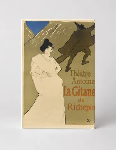 La Gitane de Richepin Théâtre Antoine 1900 - Belle Époque Vintage Poster Wall Art