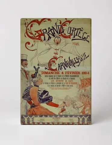 Grande Cortège Carnavalesque 1894 - Belle Époque Vintage Poster Wall Art