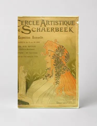 Cercle Artistique de Schaerbeek 1900 - Art Nouveau Vintage Poster Wall Art