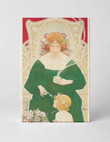 Helm Cacao 1900 - Art Nouveau Vintage Advertising Poster Wall Art