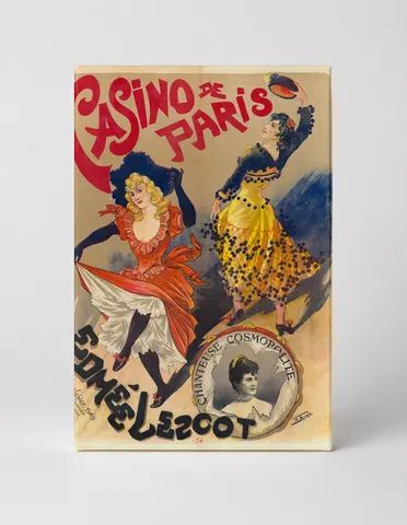 Casino de Paris Edmée Lescot 1890s - Belle Époque Vintage Poster Wall Art