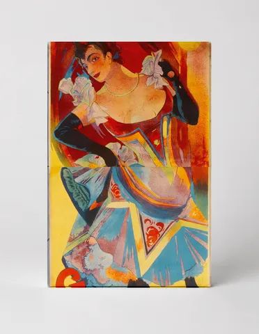 Genevieve 1900s Belle Epoque Can-Can Dancer Vintage Poster Wall Art