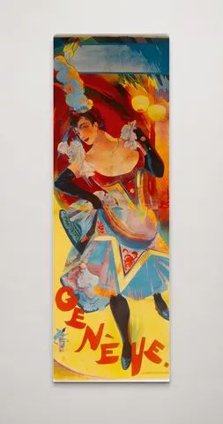 Genevieve 1900s Belle Epoque Can-Can Dancer Vintage Poster Wall Art