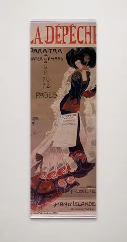 La Dépêche 1896 French Newspaper Art Nouveau Vintage Poster Wall Art