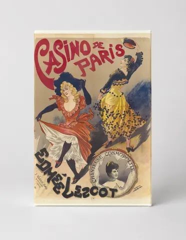Casino de Paris Edmée Lescot 1890s Belle Époque Vintage Poster Wall Art