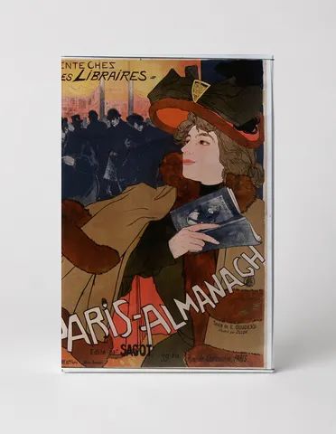 Paris Almanach 1890s Belle Époque Vintage Poster Canvas Wall Art