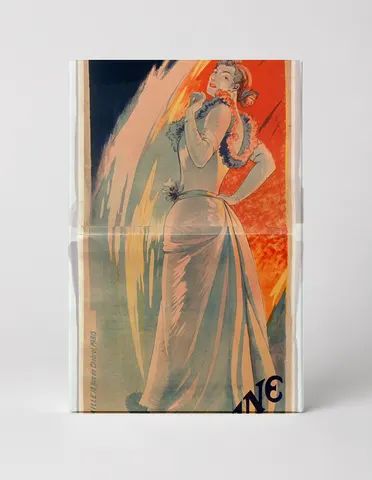 Marjolaine Vintage Belle Époque French Theatre Poster Canvas Wall Art