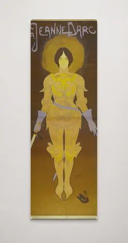 Jeanne Darc 1900s - Art Nouveau Vintage Poster Canvas Wall Art