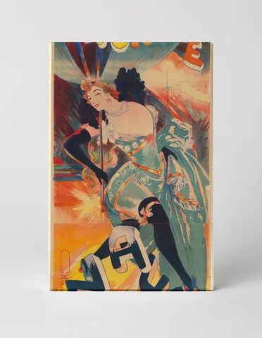 L'Horloge Naya 1890s Belle Époque Cabaret Vintage Poster Wall Art