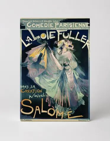 La Loie Fuller Salomé 1895 - Belle Époque Vintage Poster Wall Art