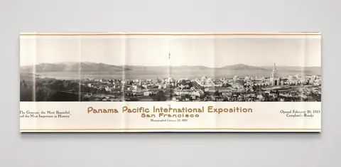 Panama Pacific International Exposition 1915 San Francisco Vintage Panoramic Poster Wall Art