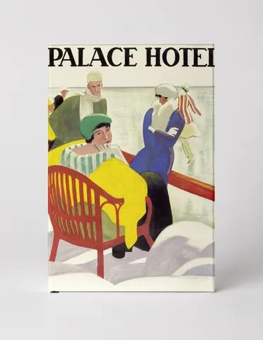 Palace Hotel St. Moritz 1920s - Vintage Swiss Winter Travel Poster Canvas Wall Art