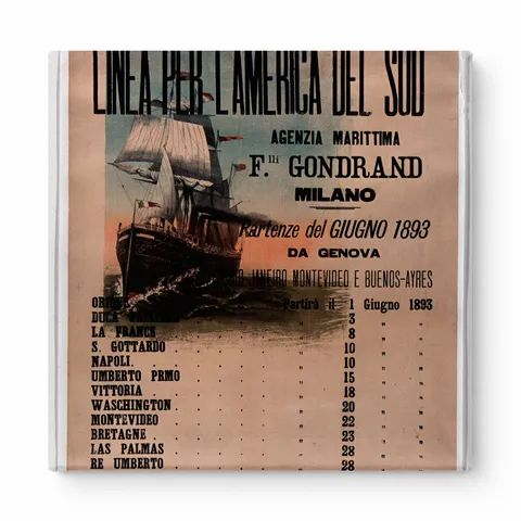 Linea per l'America del Sud – F.lli Gondrand Milano (1893)