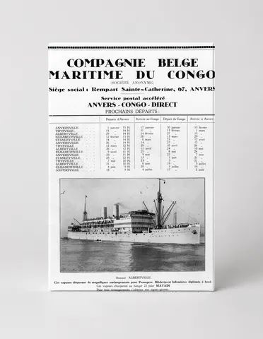 Compagnie Belge Maritime du Congo 1920s - Vintage Shipping Poster Wall Art