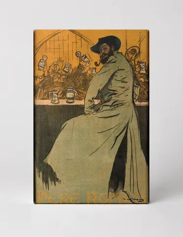 4 Gats Pere Rom 1897 - Catalan Cafe Vintage Poster Canvas Wall Art