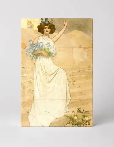 Jochs Florals de Barcelona 1908 - Art Nouveau Vintage Poster Wall Art