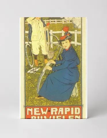 New Rapid Rijwielen Fleuss 1900 - Vintage Dutch Bicycle Poster Wall Art