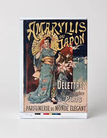 Amaryllis du Japon 1890s Japonisme Belle Époque Vintage Poster Wall Art