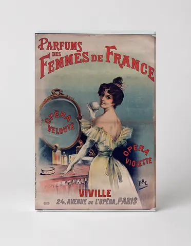 Parfums des Femmes de France 1900s Belle Époque Vintage Poster Wall Art