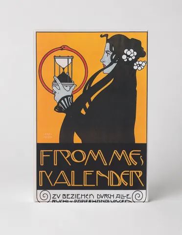 Frommes Kalender 1899 - Art Nouveau Vintage Calendar Poster Wall Art