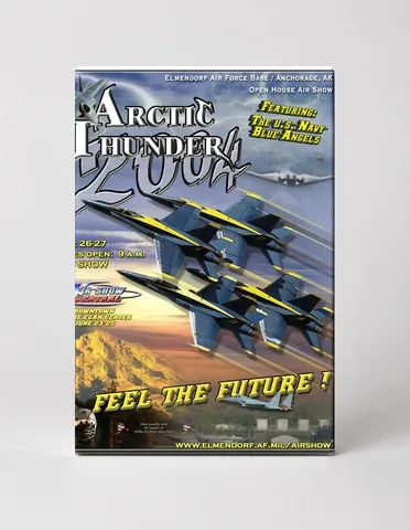 Arctic Thunder 2004 Blue Angels Air Show - Vintage Aviation Poster Wall Art
