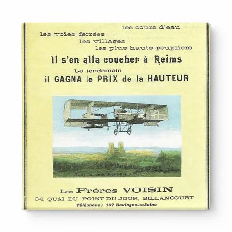 Henri Farman — Voisin Aeroplane Advertisement (1908)