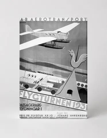 Flygturnen 1931 AB Aerotransport - Art Deco Vintage Aviation Poster Wall Art