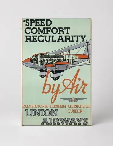 Union Airways Speed Comfort Regularity - Vintage Travel Poster Wall Art