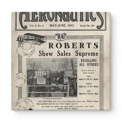 Roberts Motor Co. Show Sales Supreme Advertisement (1912)