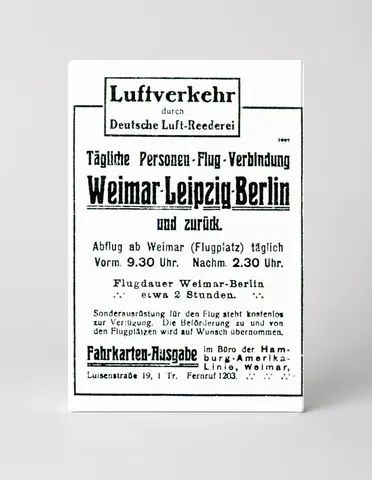 Deutsche Luft-Reederei 1919 Weimar Berlin Air Service Vintage Poster Wall Art