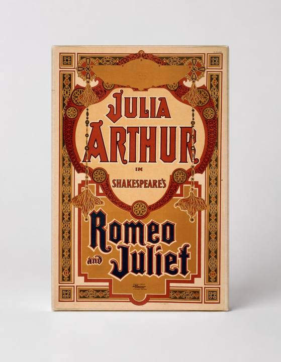 Julia Arthur in Romeo and Juliet 1890s - Victorian Theatre Vintage Poster Wall Art
