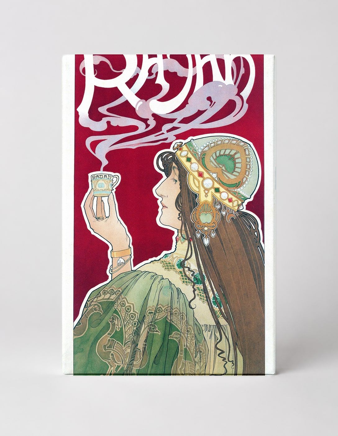 Rajah Coffee 1897 - Art Nouveau Vintage Poster Canvas Wall Art