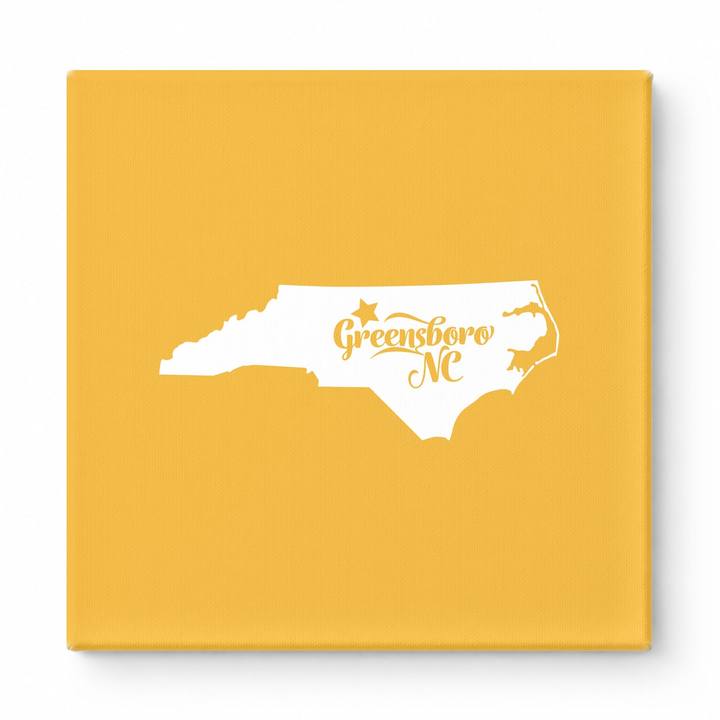 Home Sweet Greensboro — North Carolina State Silhouette