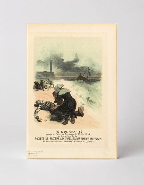 Fête de Charité 1893 French Maritime Charity Vintage Poster Wall Art